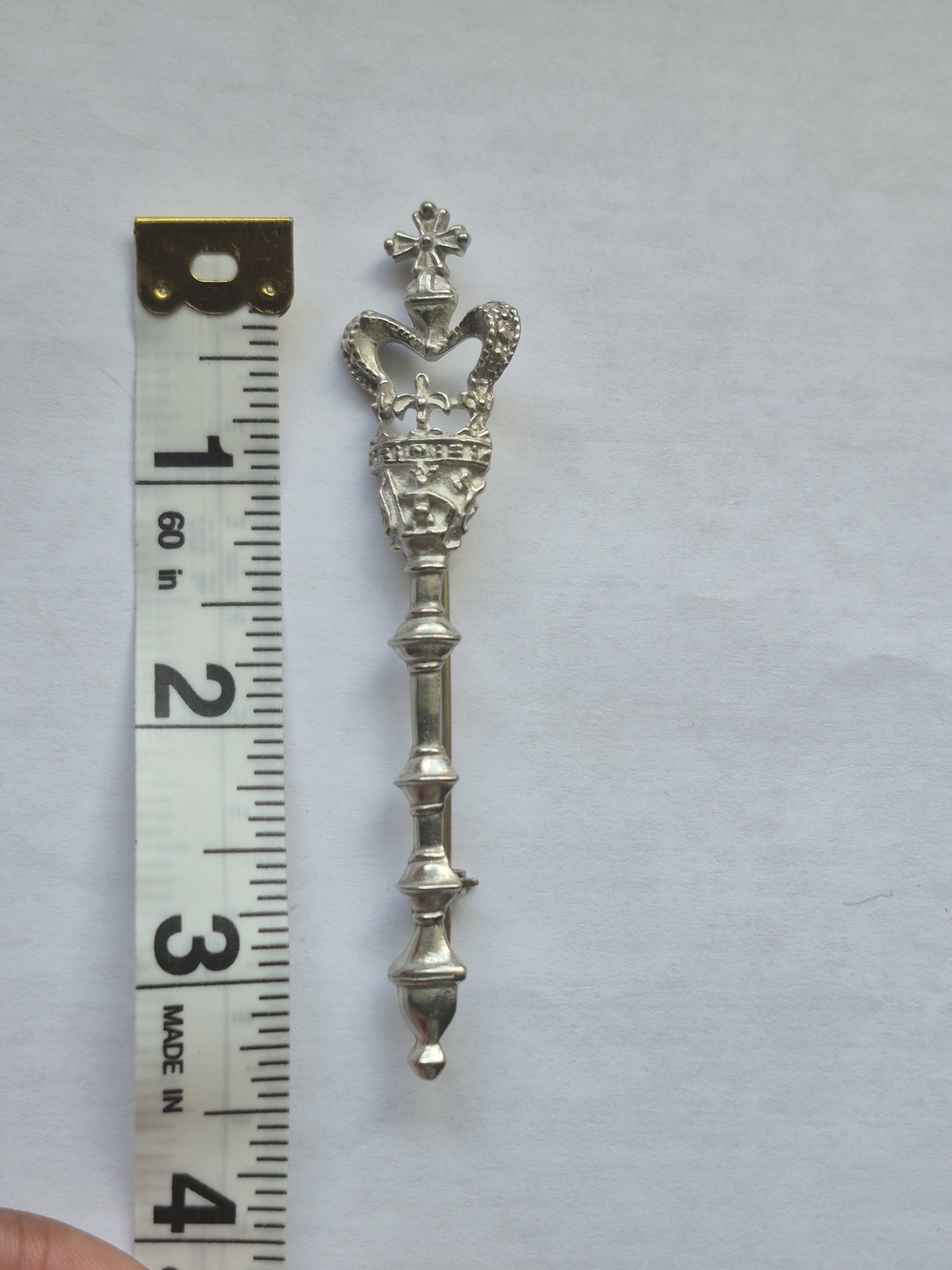 Vintage Scepter Brooch View 4